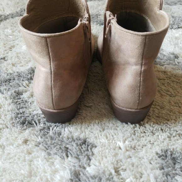 Hot Tomato 9.5w Wide Booties Galway Tan Ankle Boot - Picture 8 of 11